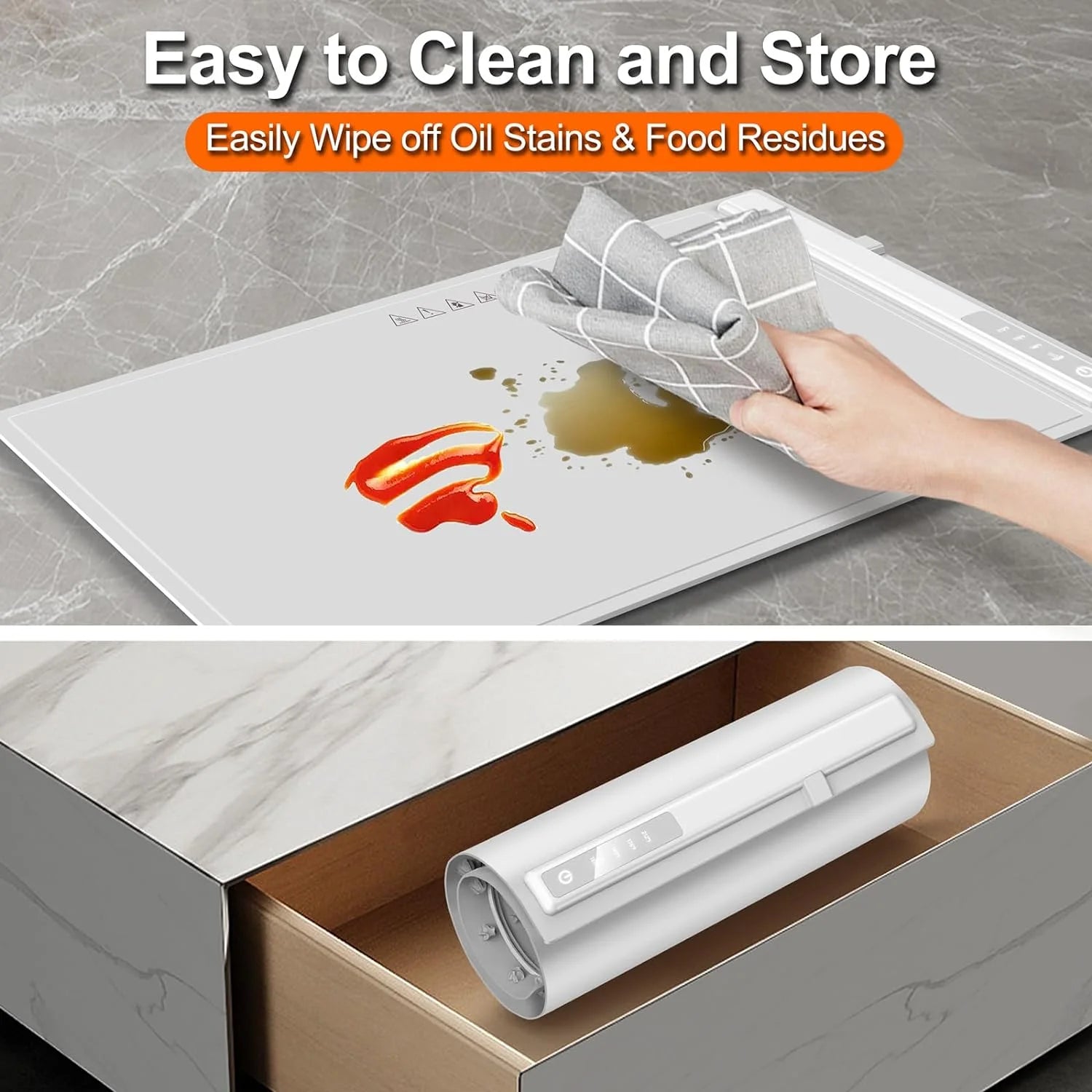 Silicone Food Warming Tray -Adjustable Temps 10S Heating,Portable Food Warmer for Dinner Parties, Buffet, Travel