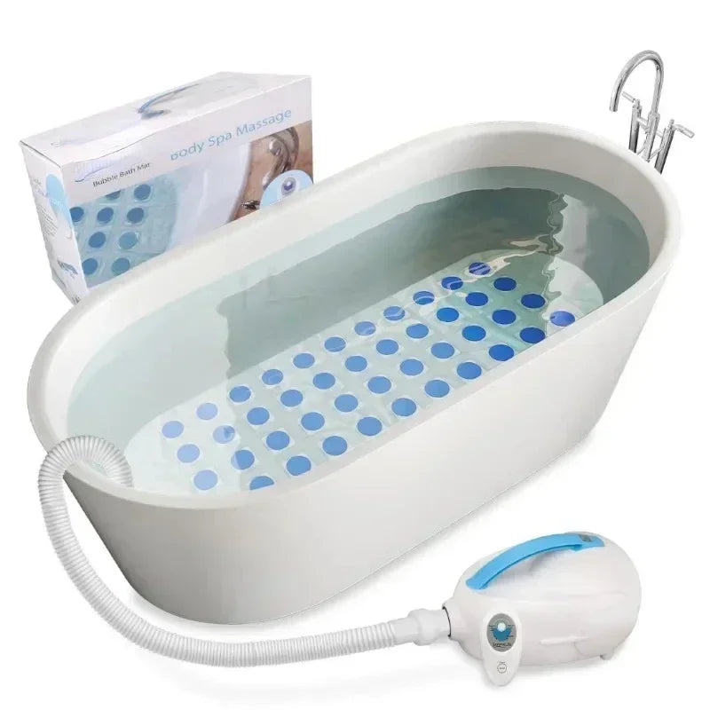 Hot Sale.Hot Sellers.Portable Spa Bubble Bath Massager - Thermal Spa Waterproof Non-Slip Mat with Suction Cup Bottom, Motorized