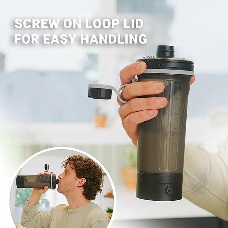 Portable Blender 22Oz USB Rechargeable Blender for Protein Shakes Pre Workout Greens Coffee Pancake Mix Cocktail One-Key Stirring Intelligent 30-Second Automatic System Powerful High-Speed Vortex Easy to Clean Quiet Mixing Leak-Proof Sealing